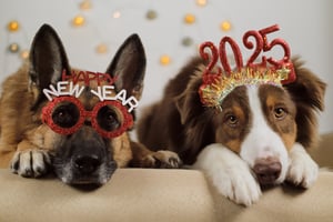 New Year's Dogs
