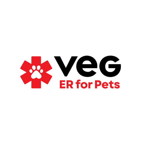 A logo showing a pawprint in a medical symbol.